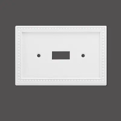 American Style Seamless Exposed Wall Socket Panel, Single and Double Gang