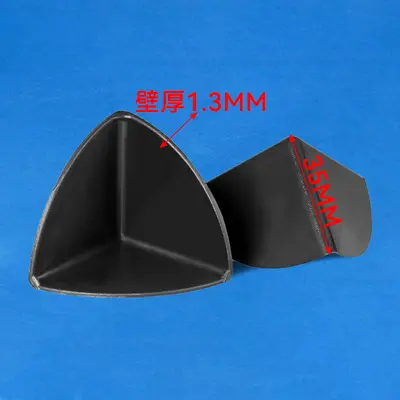 Black Plastic Corner Protectors, Three-Sided Impact Protection for Furniture Packaging - 7