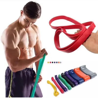 TPE Fitness Resistance Band, Pull-Up Assist, Indoor Training - 4
