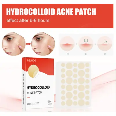 EELHOE Hydrocolloid Acne Patches, Waterproof, Invisible, Breathable - 4