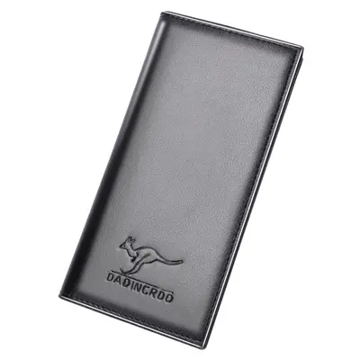 Men's Long PU Wallet with Multiple Card Slots and Large Capacity - 9