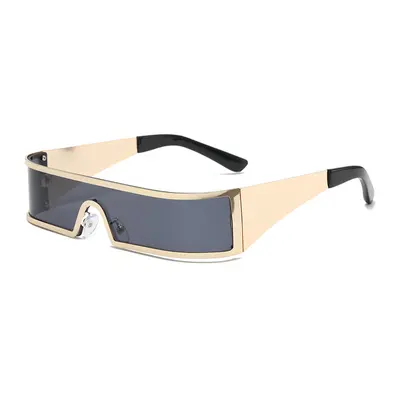 Oversized Metal Sunglasses, UV Protection, Outdoor - 4