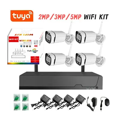 Kablosuz 4 kanallı WiFi izleme sistemi IP kamera - 3