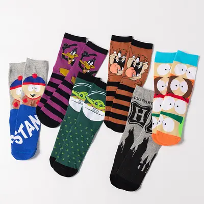 Children's new fashion cotton socks cartoon fashion mid-tube socks Halloween foreign trade European and American socks wholesale socks
