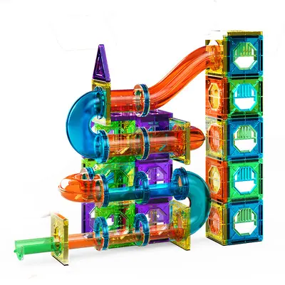 Large Magnetic Tiles and Rods Set, Colorful Window Design, Educational Toy for Children - 6
