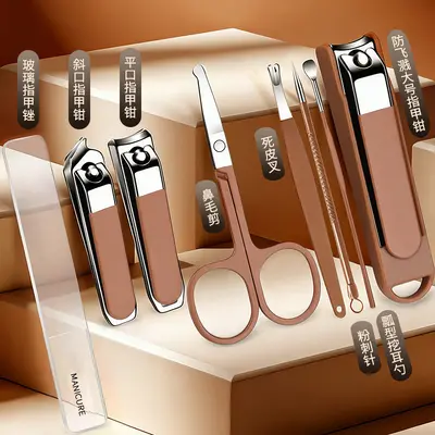 Nail Clippers Set Nail Trimming Scissors Nail Cutters German Nail Clippers Anti-Splatter Premium Nail Clippers