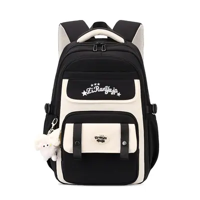 Preppy Style Backpack for Women, Lightweight Korean Design, Large Capacity - 8