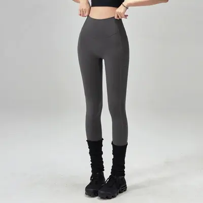 American O-seam yoga leggings, high waist, belly control, butt-lifting - 11