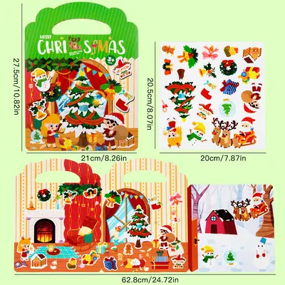 Kinder-Aufkleberbuch mit wiederverwendbaren Aufklebern - 11