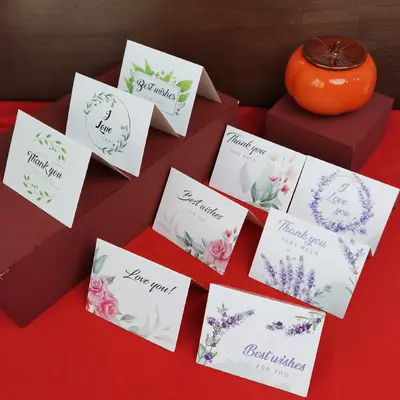 Floral Birthday Cards and Thank You Cards, Creative Gratitude Gift Card Set