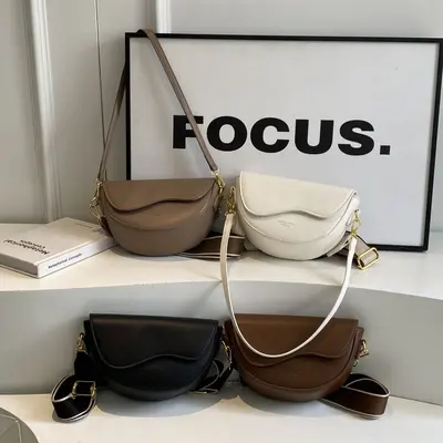 Retro Damen-Sattelbeutel, Schultertasche und Umhängetasche - 5