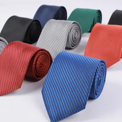 Erkek Jakarlı Kravat 8 cm, El Bağlamalı, Düğün Kravatı