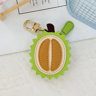 Cute Cartoon Mini Fruit Series Leather Coin Purse Hanging Accessory - 12