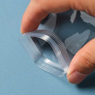 PVC jewelry storage bag, self-sealing, transparent, dustproof