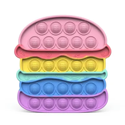 Rainbow Stress Relief Press and Play Wooden Educational Toy - 7