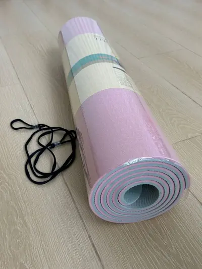 Çift renkli TPE yoga matı 6mm yüksek yoğunluk kaymaz
