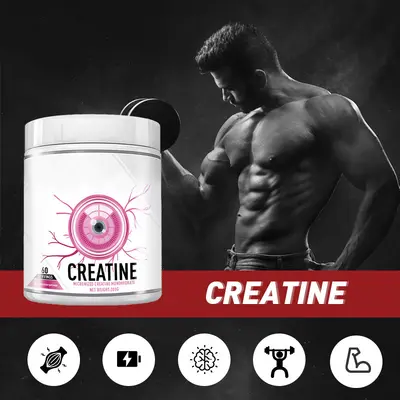 GMP工厂外贸TK爆款Creatine3RDParty Tested健身肌酸粉膳食补充剂
