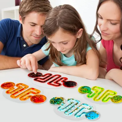 Kinder-Lernspielzeug zum Quetschen mit Flüssigkeits-Röhrendesign - 2