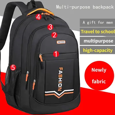 School bag for boys, backpack for middle school and high school students, large capacity backpack for girl university students, backpack for elementary school students, daily travel backpack, beautifully designed - 9