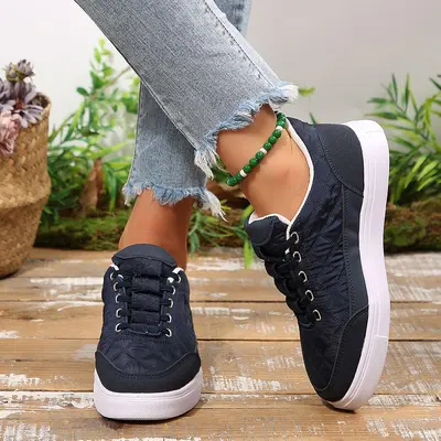 Sommer-Damen-Freizeitsneaker 2026, vielseitig weiß, Großgrößen - 9