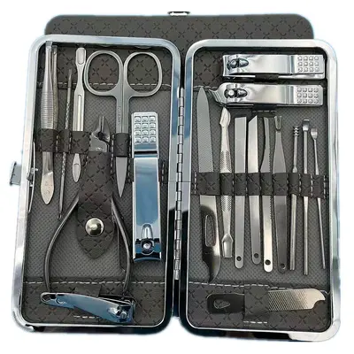 Manicure nail care tool set nail clipper multi-color - 11
