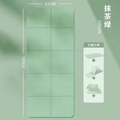 Foldable Portable Yoga Mat, Thickened Non-Slip Fitness Floor Mat - 10