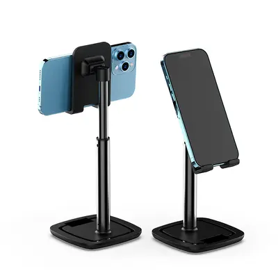 Alüminyum alaşımlı ayarlanabilir masaüstü tembel cep telefonu tablet standı taşınabilir video canlı yayın tablet standı