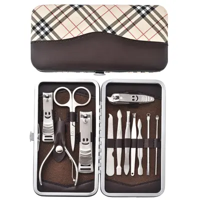 Set aus 12 Edelstahl-Nagelscheren, komplettes Maniküre- und Pediküre-Werkzeugset, Beauty-Set mit Nagelscheren und Nagelschereset - 11