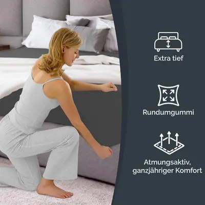 Solid Color Four-Piece Bed Skirt Set with Pillowcase and Mattress Cover
