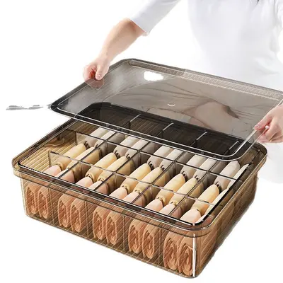 İç çamaşırı ve çorap organizer, 3-bölmeli çekmece kutusu - 6