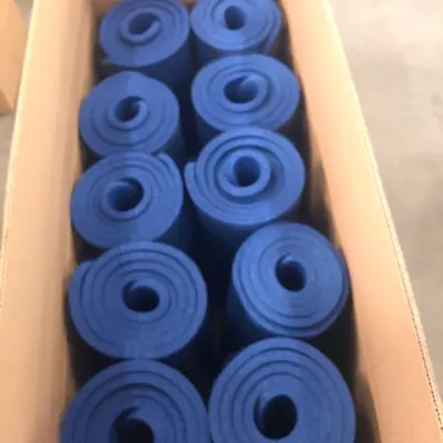 Thick NBR Yoga Mat 183x61 cm 10 mm, Blue