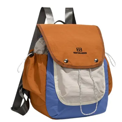 Contrast Color Nylon Backpack, Large Capacity, Lightweight, Multifunctional - 6