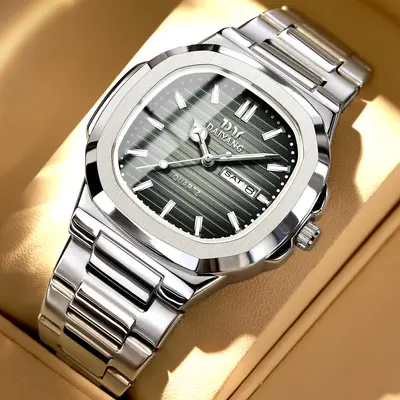 DAIYANG Brand New Men's Watch Waterproof Luminous Dual Calendar Wristwatch Men's Ultra-thin Quartz Watch Steel Band - 11