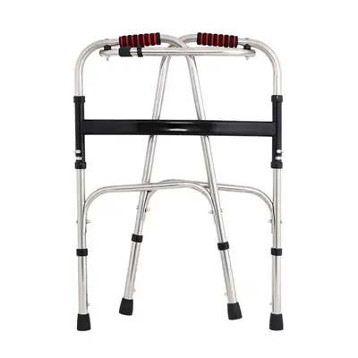 Stainless Steel Adjustable Walker for Elderly, Four-Legged Cane - 9