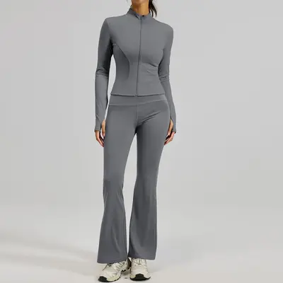 Women's Yoga Set, Nude-Feel and Slimming Fit - 12
