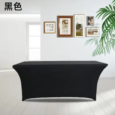 Fabrik Spot Milch Seide Alles inklusive elastische Tischdecke Hotelbankett Ausstellungshalle dekorative Tischdecke Tischdecke Outdoor-Tischdecke - 11