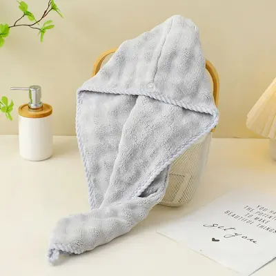 Coral fleece bath towel set, soft absorbent, quick-dry - 9