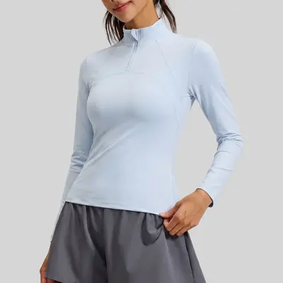 Yoga üst, uzun kollu, nefes alan, dar kalıp, sonbahar - 4