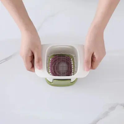 Manuelles Gemüseschneidegerät mit Kartoffel- und Pommes-Klinge - 4