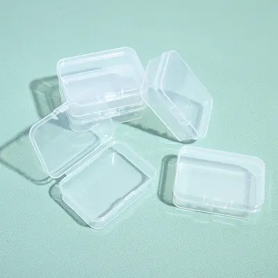 Mücevher kutusu saklama kutusu balık oltası kutusu küçük kutu şeffaf plastik küçük kare kutu kulak tıkacı kutusu mücevher kutusu saklama kutusu - 8
