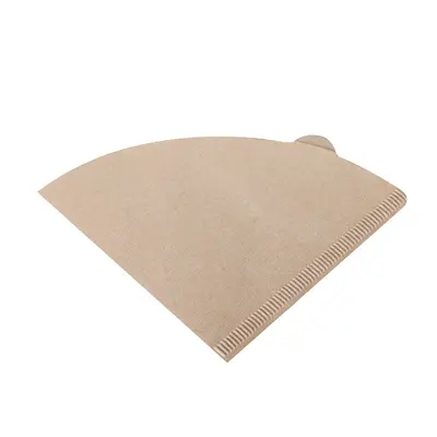 Cone Coffee Filter Paper for American Coffee Machines, V60 Filter, White Wood Pulp - 11