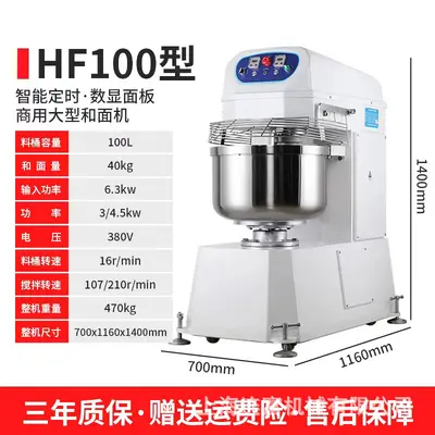 Hamur mikseri 16-100 kg, 120V/240V/380V seçenekleri - 13