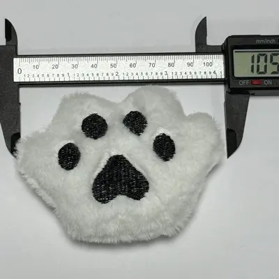 Cat Paw Colorful Plush Doll Cartoon DIY Stuffed Toy Keychain Accessory Filling Material Decoration Shoe and Hat Trim