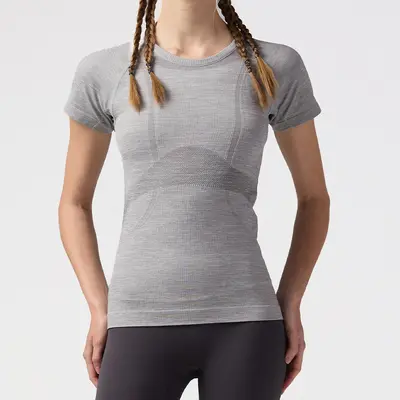 Damen Pilates-Yoga-Kurzarmshirt - 6
