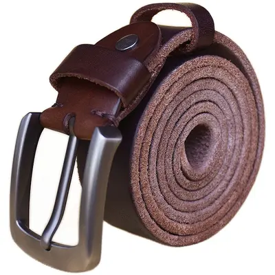 Reiner Rindsleder-Ledergürtel Herren, echtes Leder, Retro-Komfort-Rindsleder-Gürtel, First-Layer-Rindsleder-Schnallengürtel, Hose, handgefertigter Gürtel