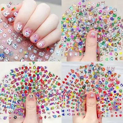 Glow-in-the-Dark Children's Nail Stickers, Waterproof, Eco-Friendly