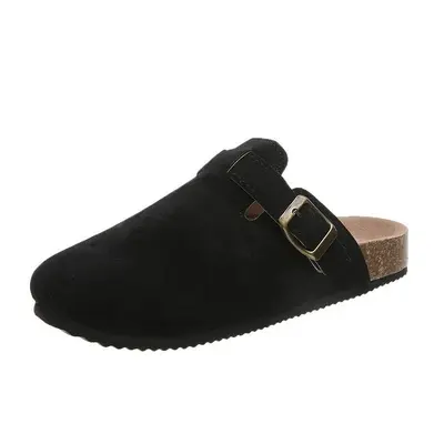 Women's Couple Cork Slippers, Plus Size, Casual Half-Slippers - 8