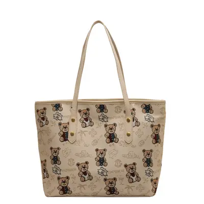 Women's Commuter Tote Bag, Large Capacity, Single Shoulder Strap - 7