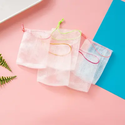 Foaming Net for Facial Cleanser and Handmade Soap Storage - 7
