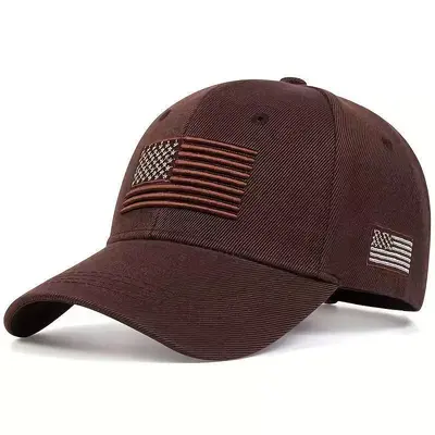 Cross-border foreign trade new solid color baseball cap outdoor sun protection sunhat American flag duck cap sports baseball cap - 10